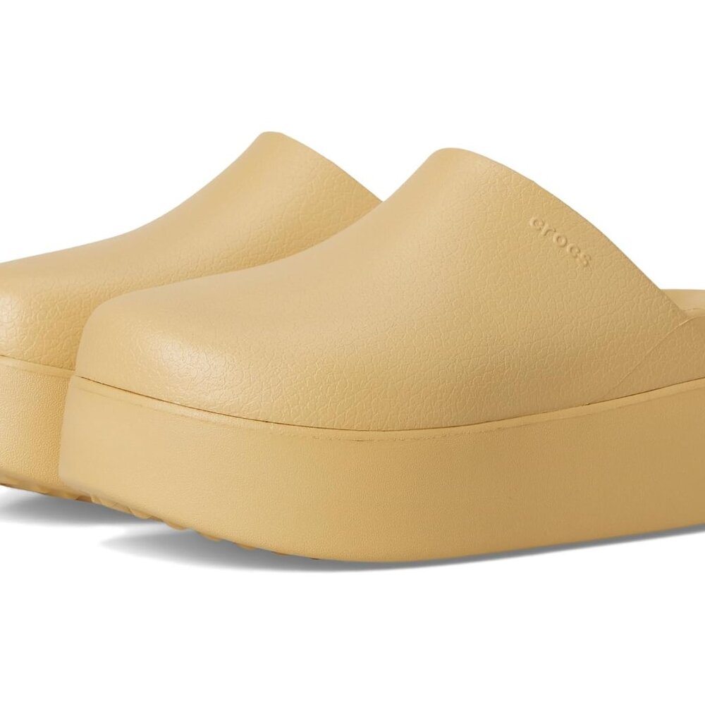 Dylan Platform Clog, Mule Platform Shoes - Taupe … - image 1